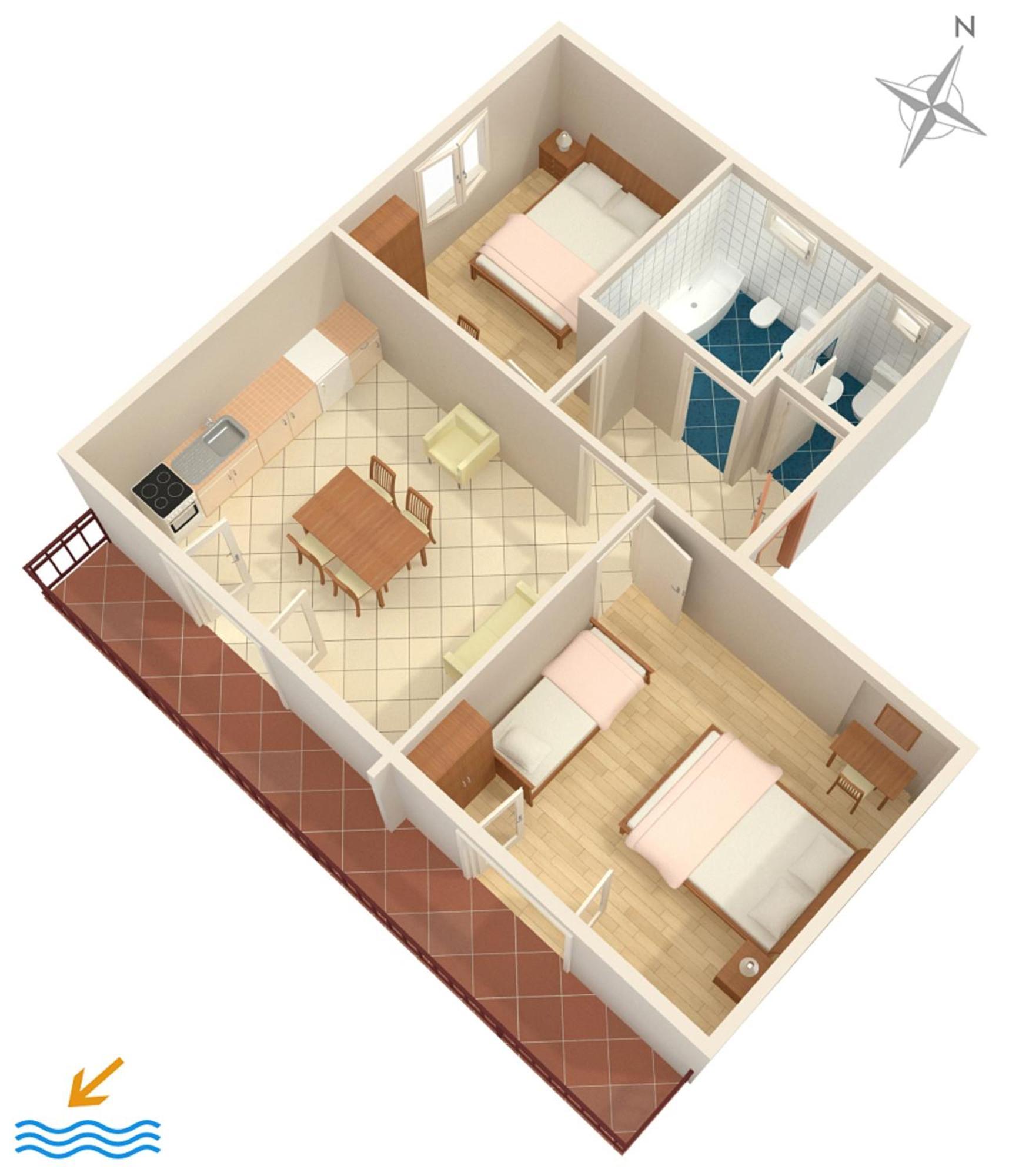 Apartments With A Parking Space Vodice - 7604 エクステリア 写真